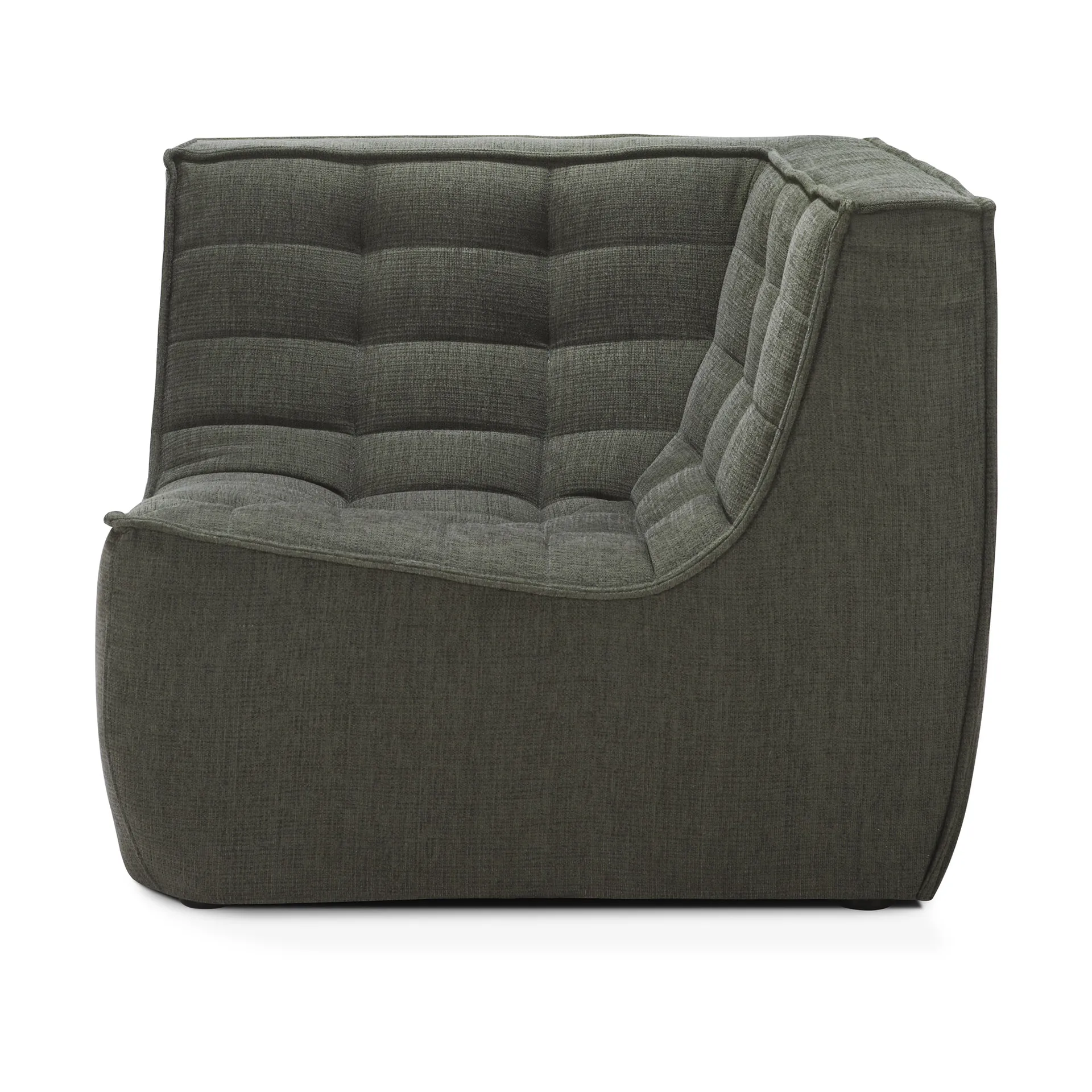 N701 hörnmodul rak, Moss Eco fabric Ethnicraft