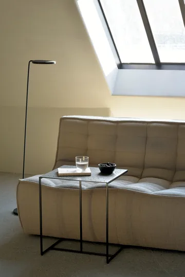 N701 modulhörnsoffa med rundat hörn, tyg Beige, 330x260 cm - Ethnicraft
