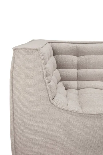 N701 soffa 2-sits - Beige, med armstöd - Ethnicraft