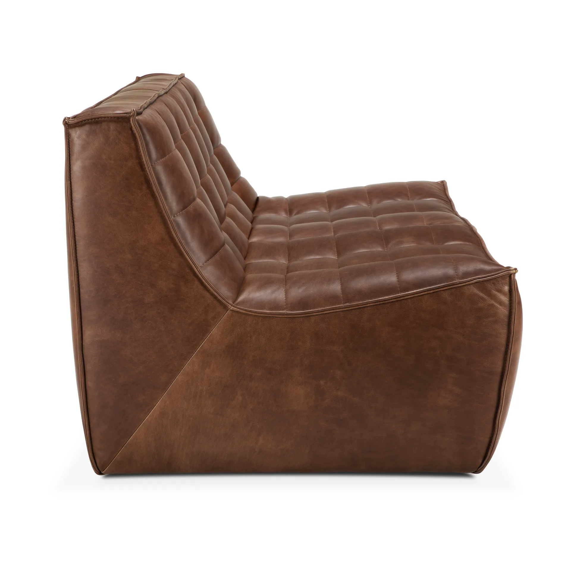 N701 soffa 2-sits, Läder Chestnut Ethnicraft
