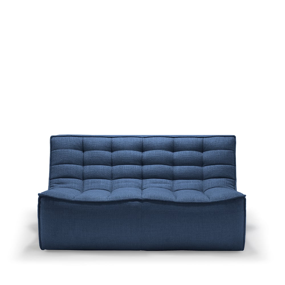 Ethnicraft N701 soffa 2-sits Tyg blue | Skandinavisk Design | Soffor | Blå