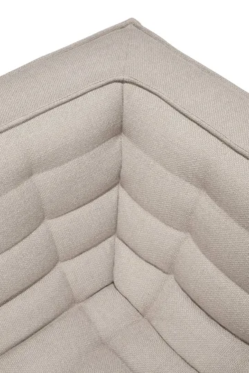 N701 soffa 3-sits - Beige, med armstöd - Ethnicraft