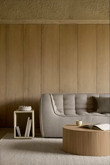 N701 soffa 3-sits - Beige, med armstöd - Ethnicraft