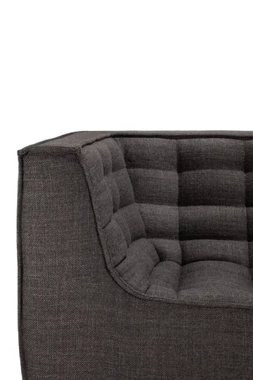 N701 soffa 3-sits - Dark grey, med armstöd - Ethnicraft