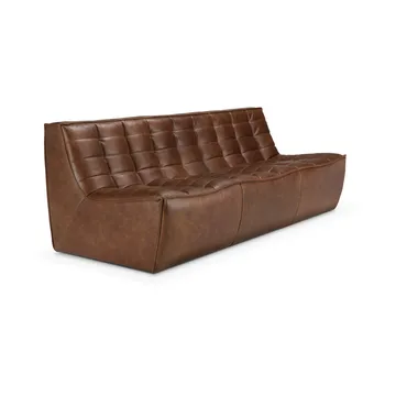 N701 soffa 3-sits - Läder Chestnut - Ethnicraft