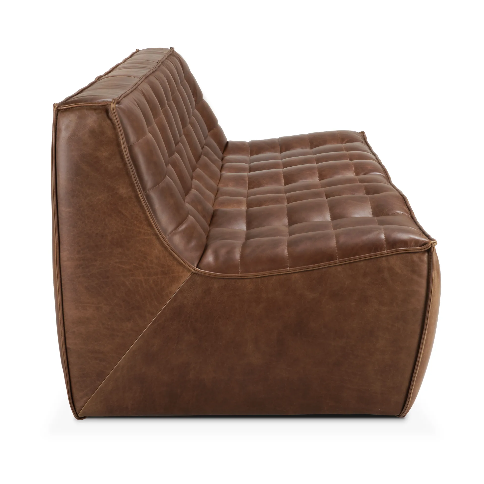 N701 soffa 3-sits, Läder Chestnut Ethnicraft