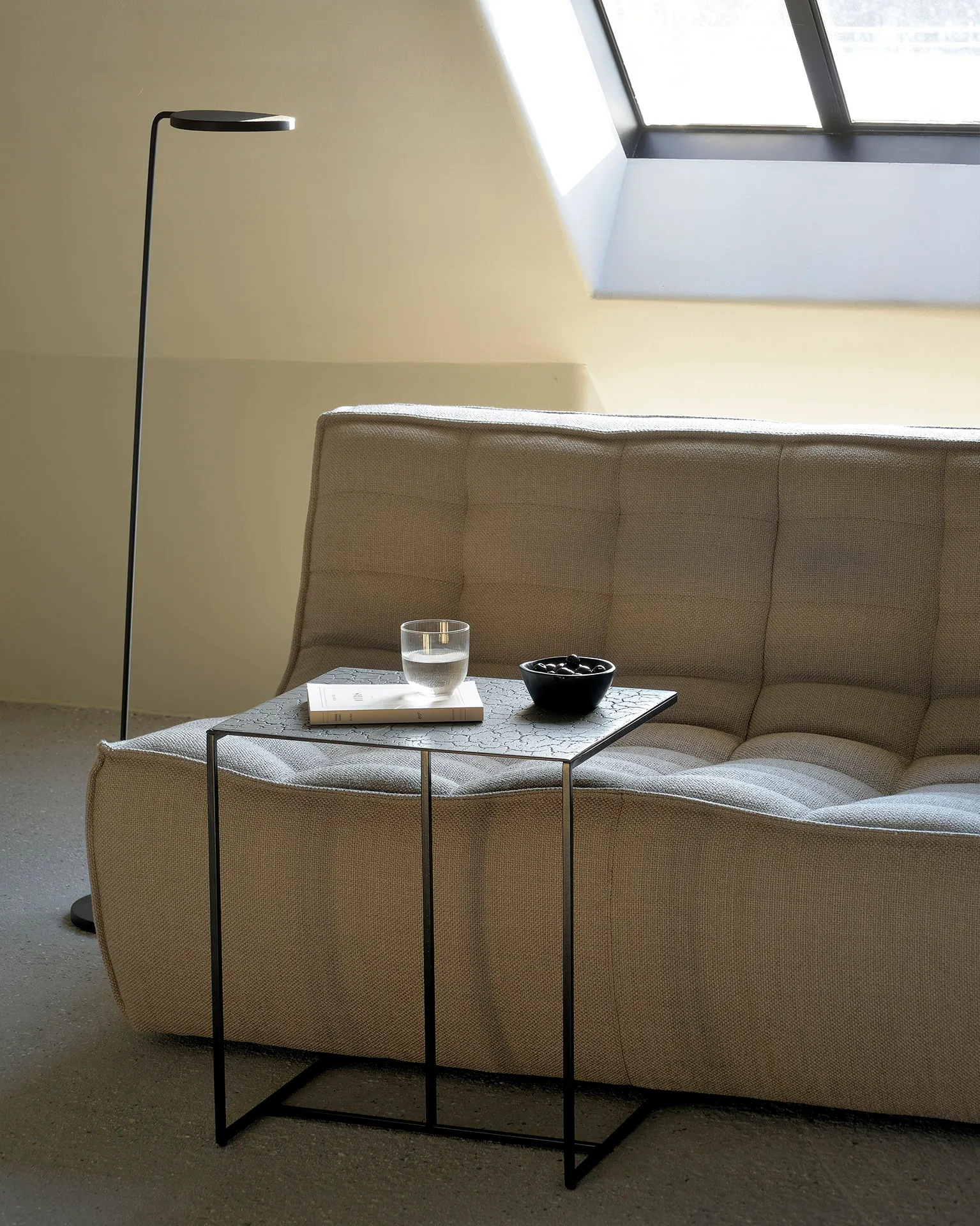 N701 soffa 3-sits, Tyg beige Ethnicraft