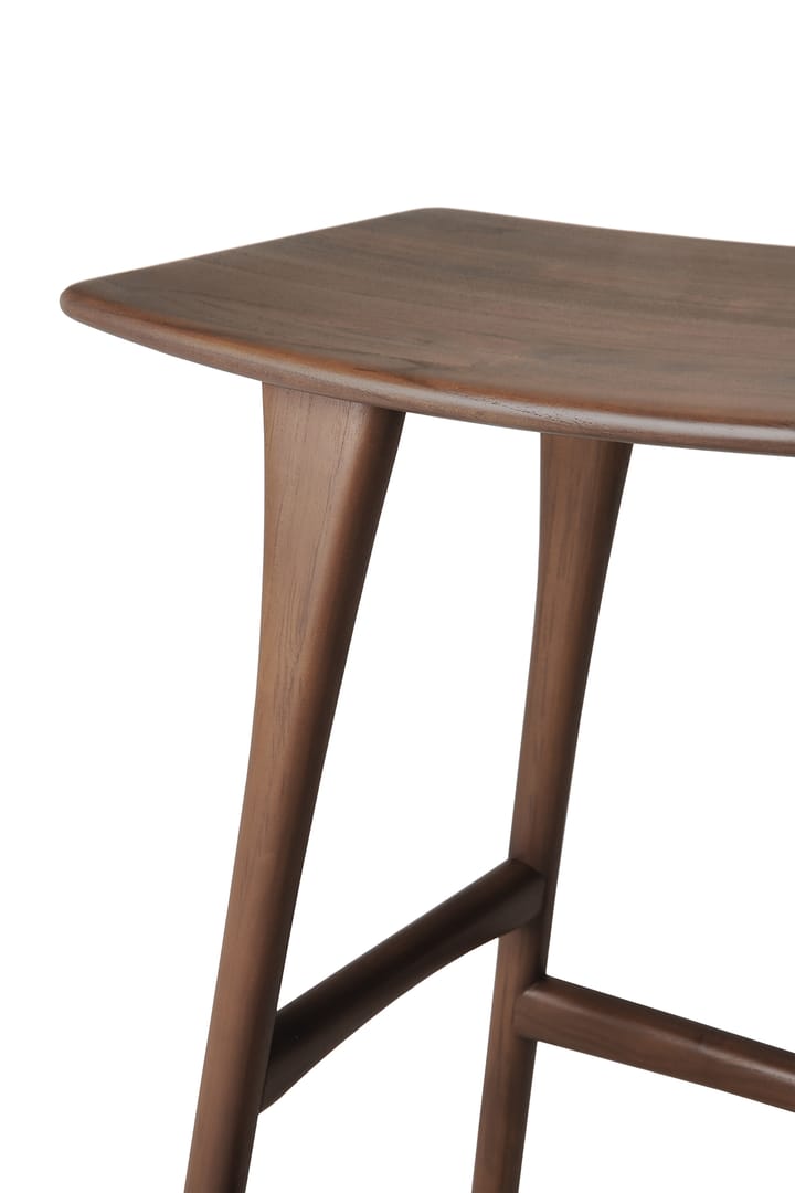 Osso Counter hög pall 67 cm, Lackad teak brown Ethnicraft