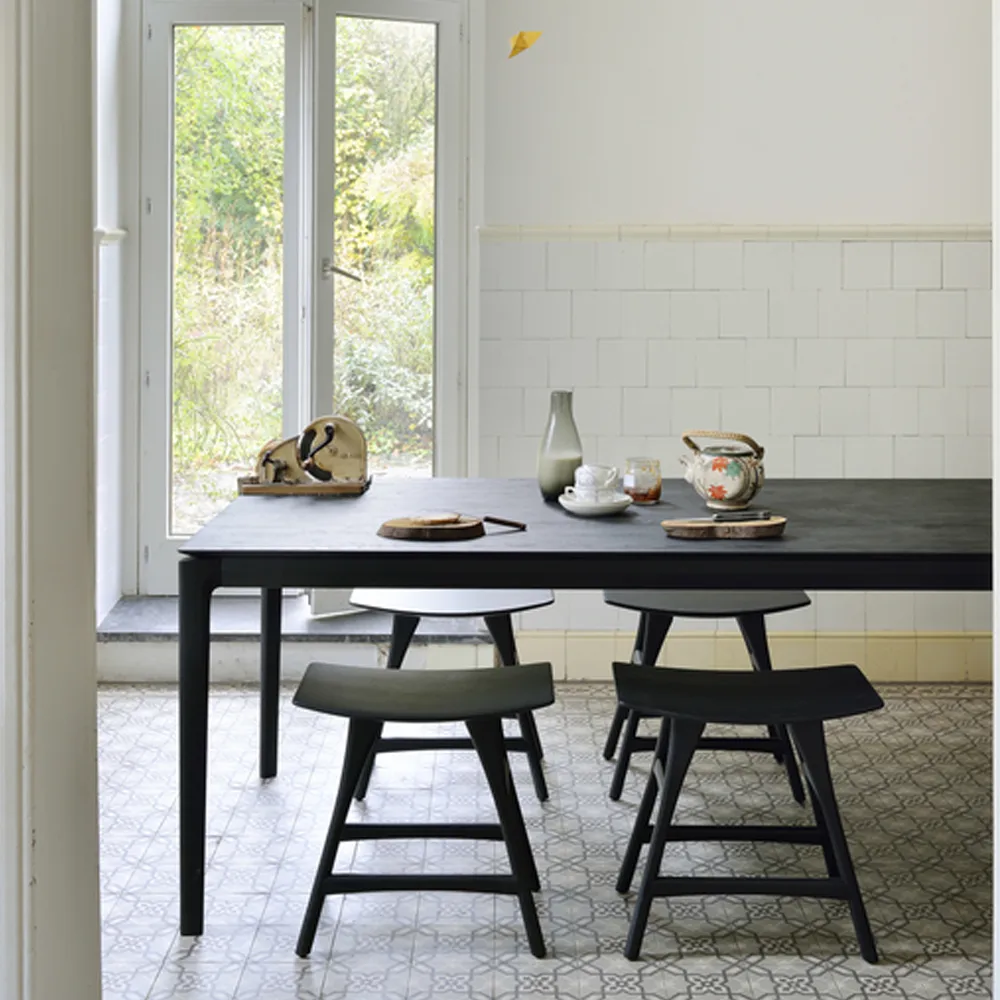 Osso pall 48x50 cm, Oak black Ethnicraft