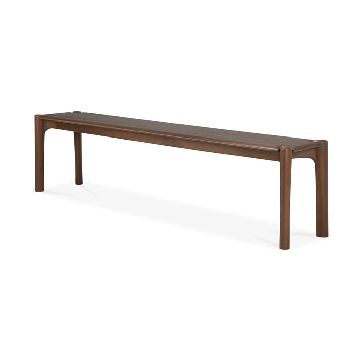 PI bänk 186x35 cm - Lackad teak brown - Ethnicraft