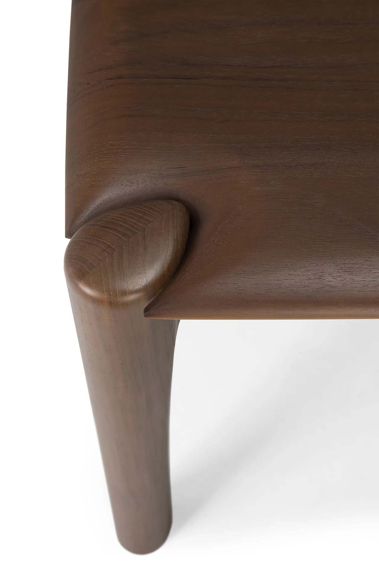 PI bänk 186x35 cm, Lackad teak brown Ethnicraft