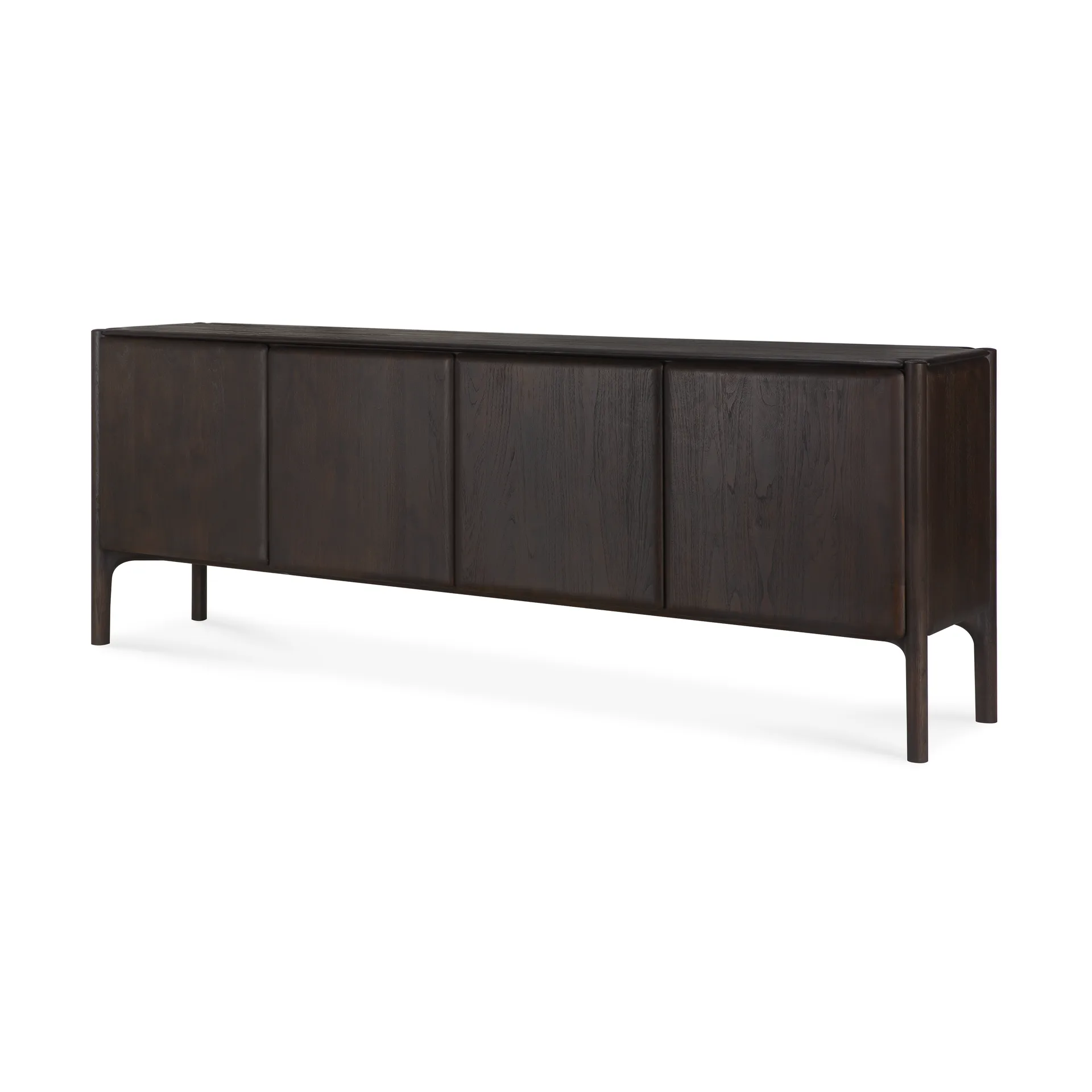 PI Sideboard, Teak dark brown, 4 dörrar Ethnicraft