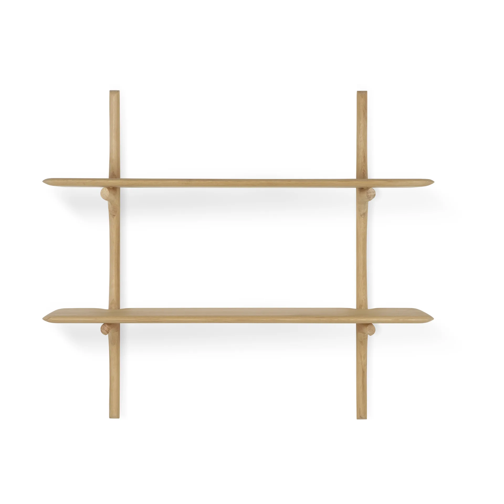 PI vägghylla, Ek, 2 hyllor Ethnicraft