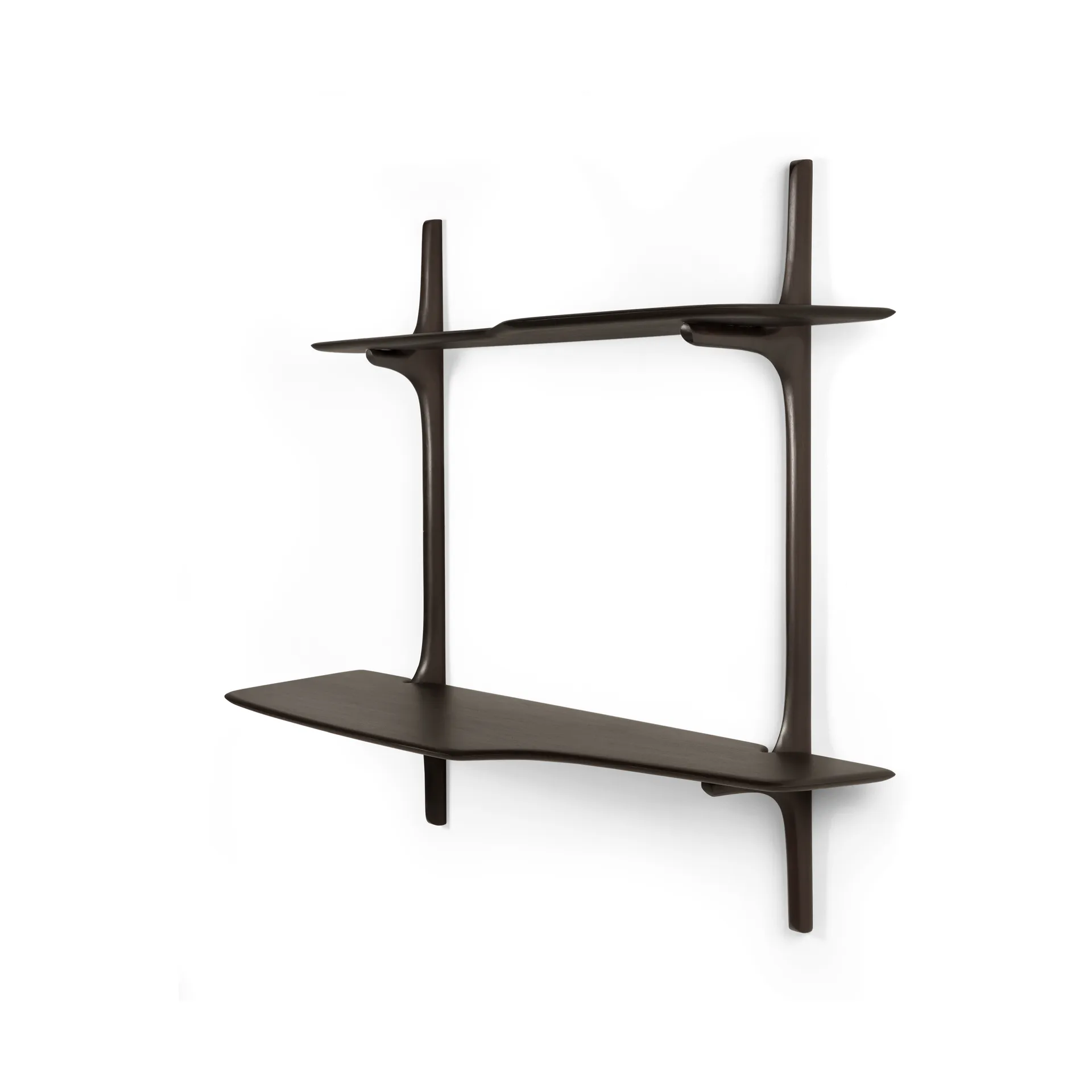 PI väggmonterat skrivbord, Dark brown mahogny, 140x48 cm Ethnicraft