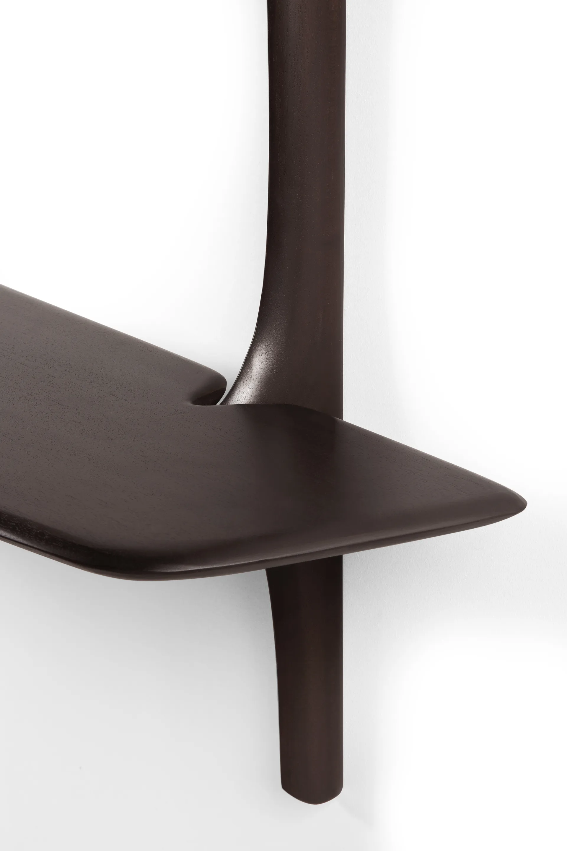 PI väggmonterat skrivbord, Dark brown mahogny, 140x48 cm Ethnicraft