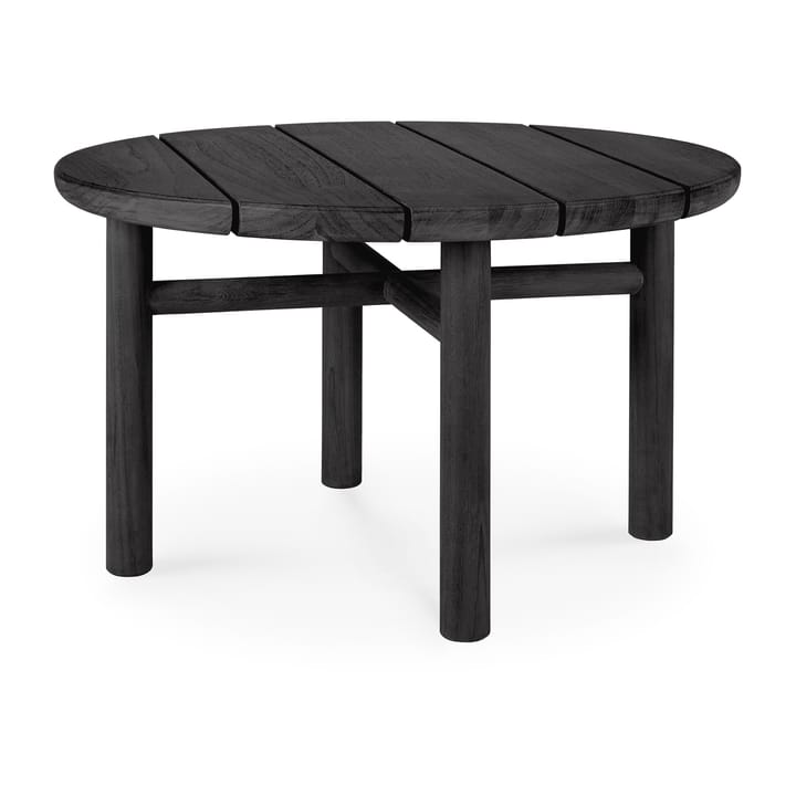 Quatro outdoor soffbord svartbetsad teak - Ø59 cm - Ethnicraft