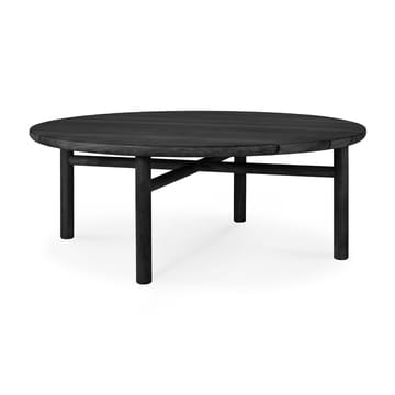 Quatro outdoor soffbord svartbetsad teak - Ø95 cm - Ethnicraft