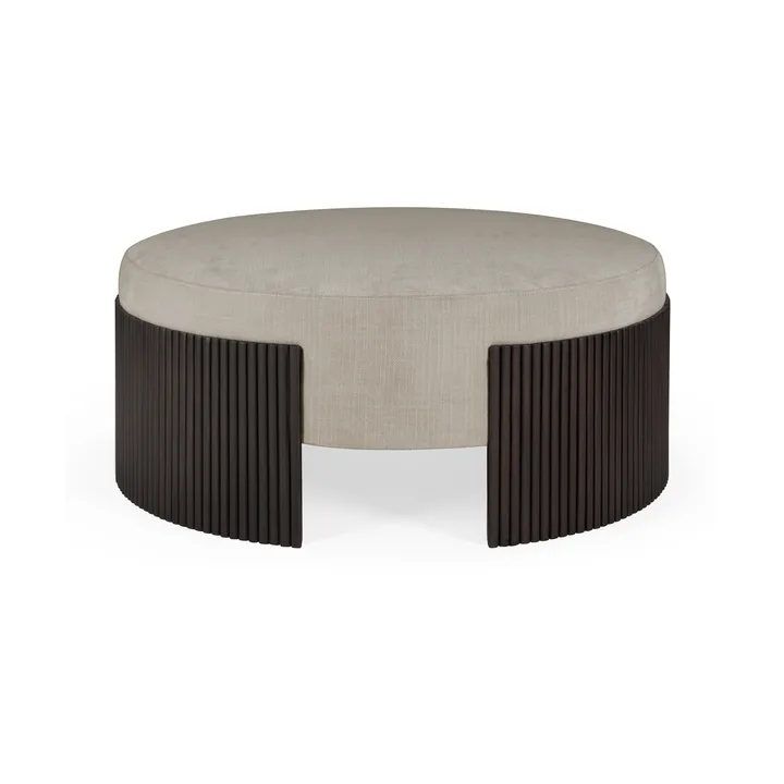 Roller Max sittpuff - Dark brown mahogny, Ø85x35 cm - Ethnicraft