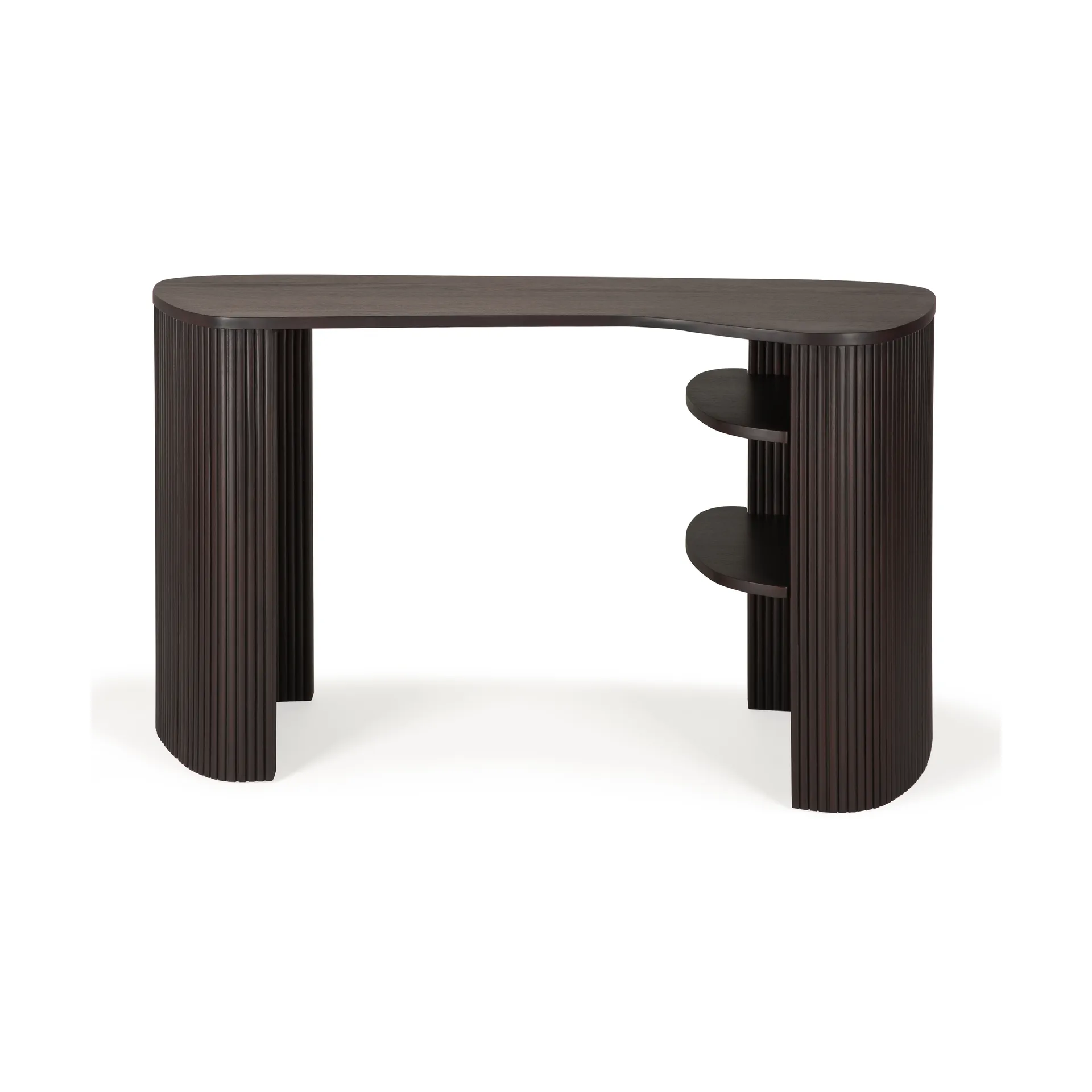 Roller Max skrivbord, Dark brown mahogny Ethnicraft