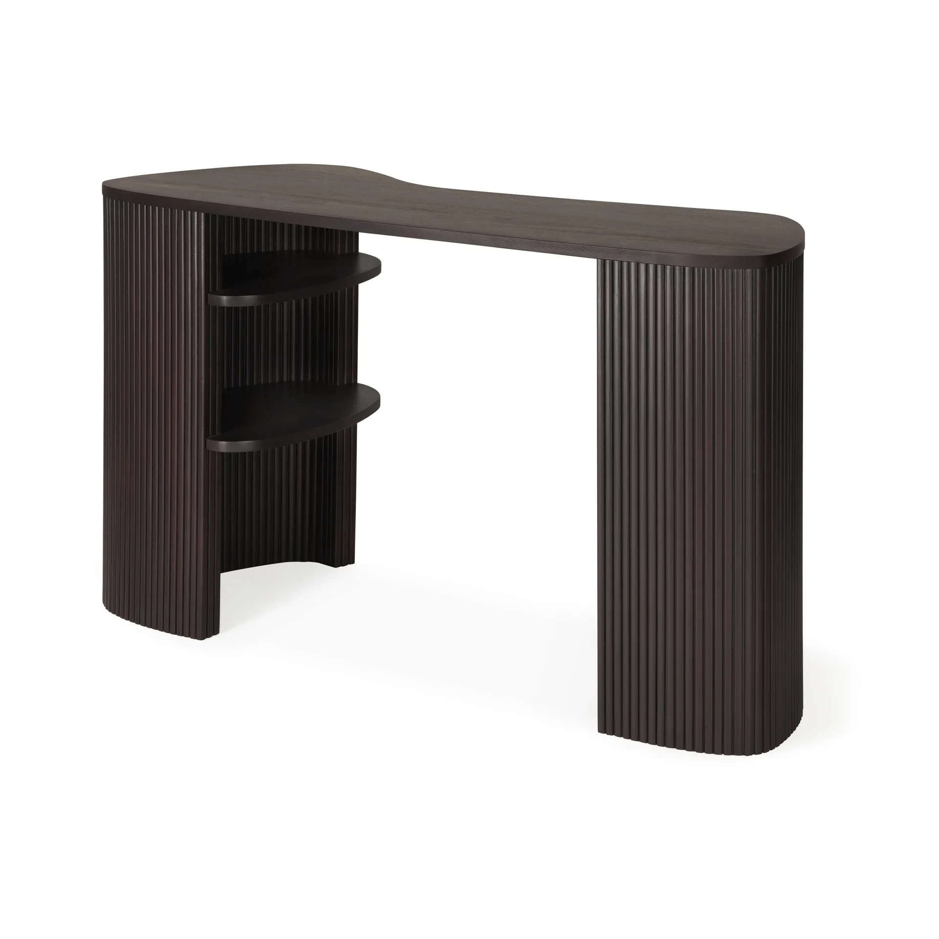 Roller Max skrivbord, Dark brown mahogny Ethnicraft