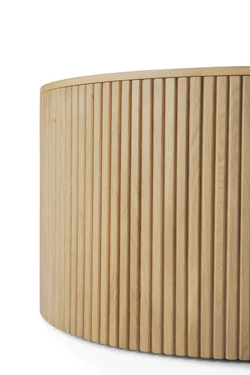 Roller Max soffbord runt - Ek, Ø60 cm - Ethnicraft