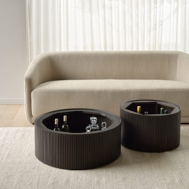 Roller Max soffbord runt, Mahogny dark brown 60 cm Ethnicraft