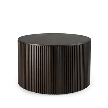 Roller Max soffbord runt - Mahogny dark brown 60 cm - Ethnicraft