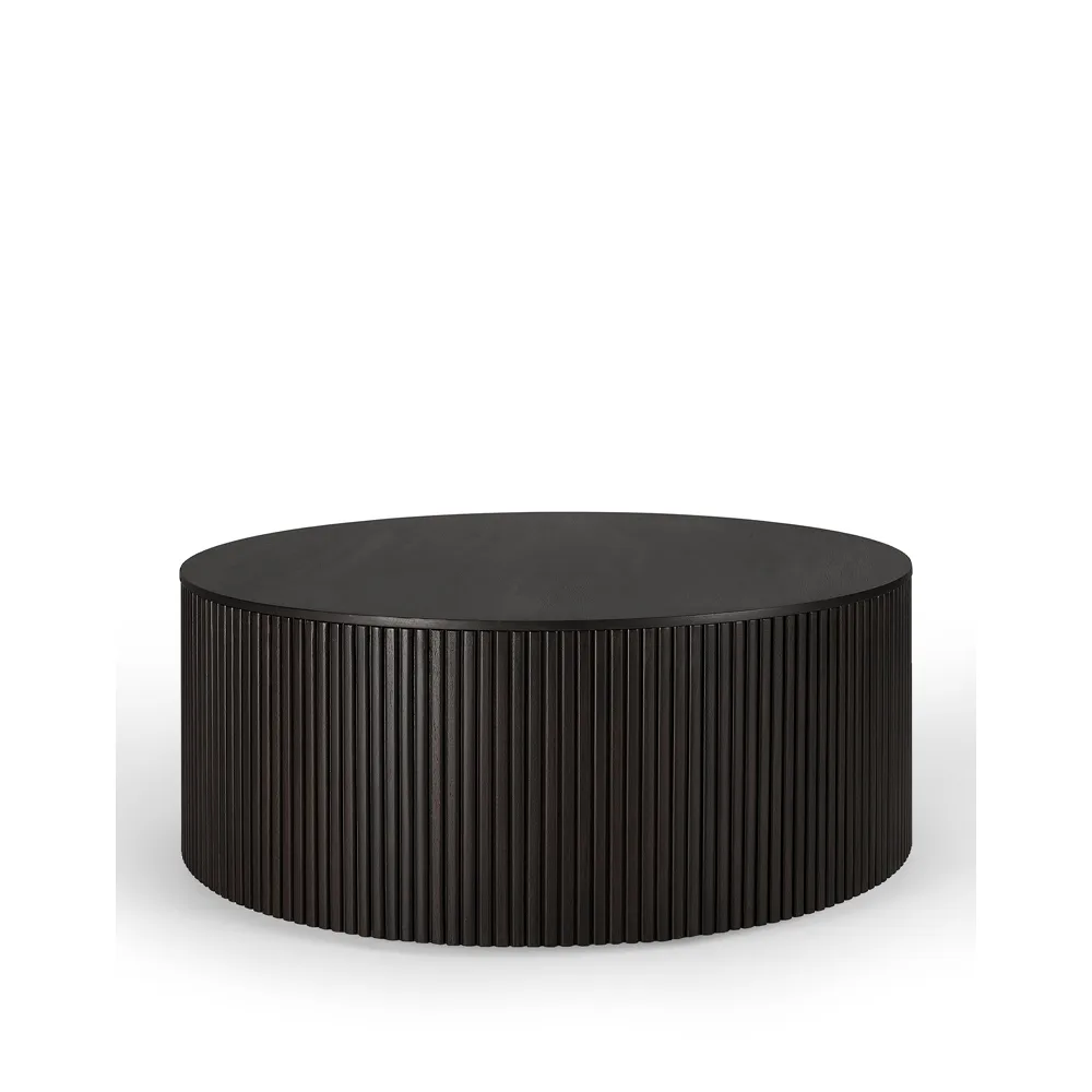 Roller Max soffbord runt, Mahogny dark brown 80 cm Ethnicraft