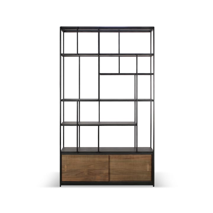 Studio Rack hylla 205x120 cm, Teak med 2 dörrar Ethnicraft