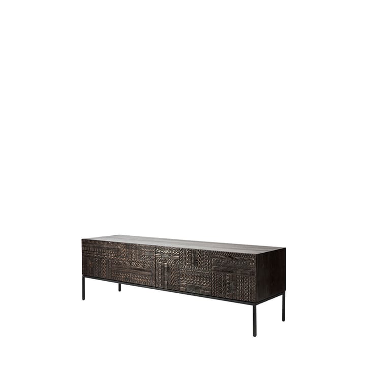 Tabwa mediabänk - Svart teak 51x160 cm - Ethnicraft