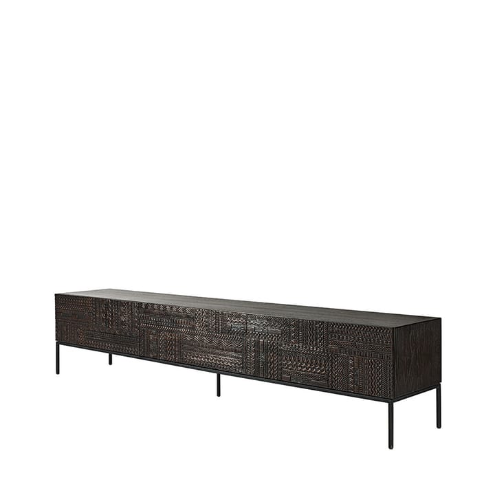 Tabwa mediabänk - Svart teak 51x240 cm - Ethnicraft