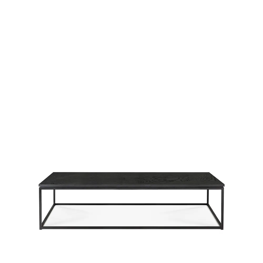 Thin soffbord 120x70 cm, Svart ek-Metall 120x70 cm Ethnicraft