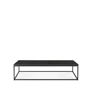 Thin soffbord 120x70 cm - Svart ek-Metall 120x70 cm - Ethnicraft