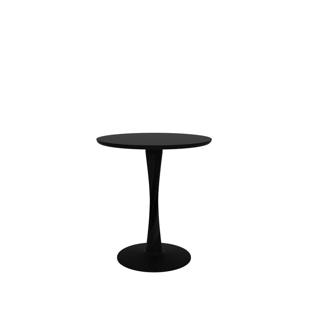Ethnicraft Torsion matbord runt svartbestad ek 70 cm