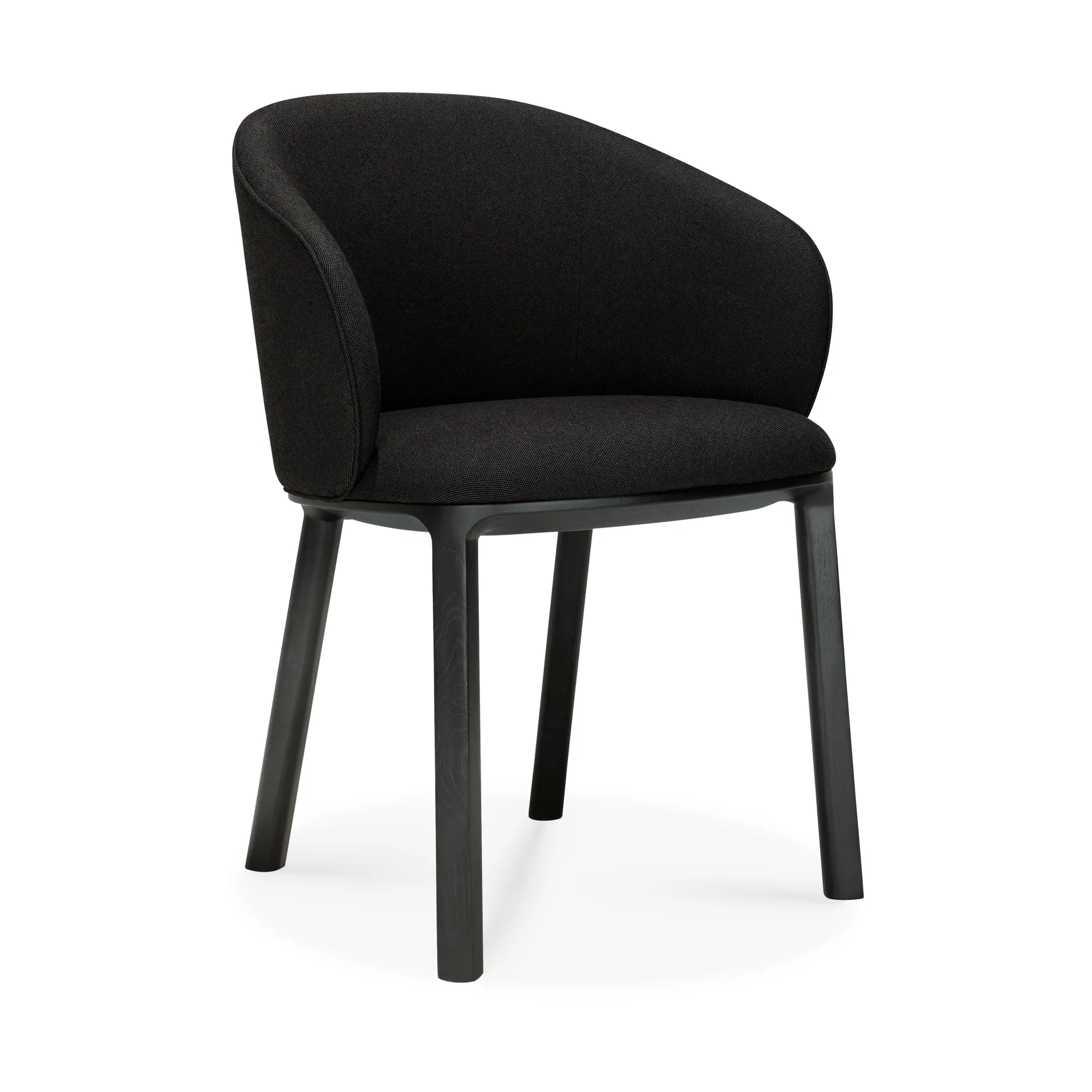 Unda stol, Svartlackerad ek-charcoal Ethnicraft