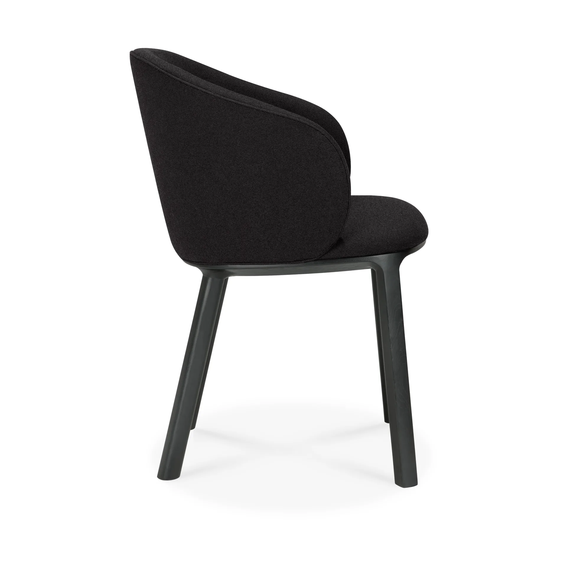 Unda stol, Svartlackerad ek-charcoal Ethnicraft