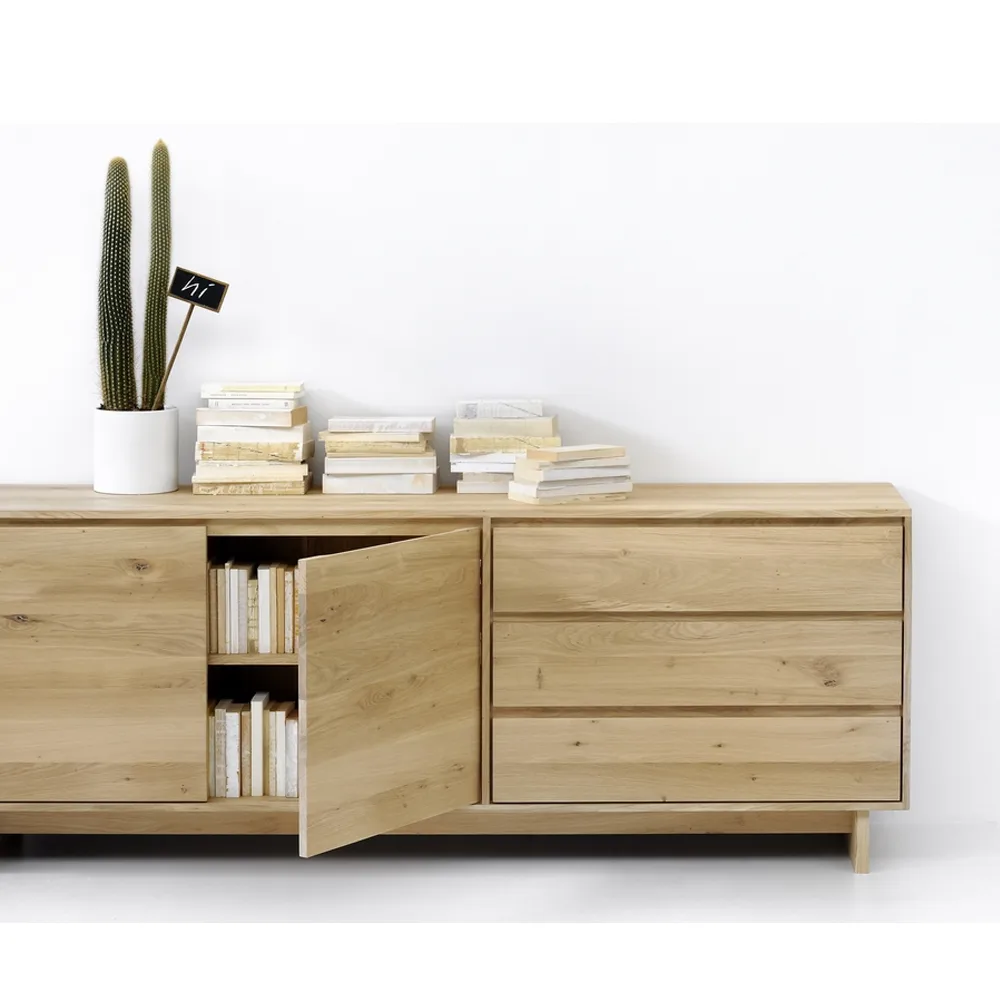 Wave sideboard, Vaxoljad ek 1 dörr 3 lådor Ethnicraft