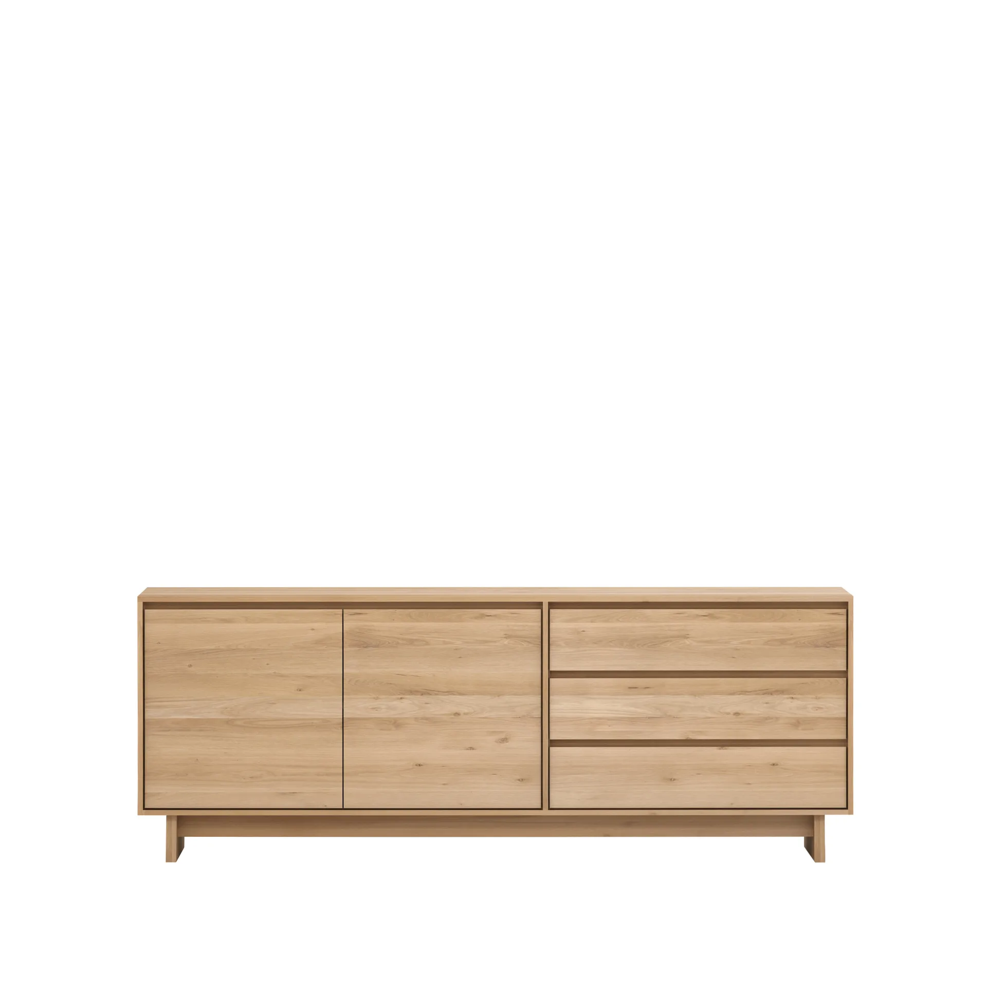 Wave sideboard, Vaxoljad ek 2 dörrar 3 lådor Ethnicraft