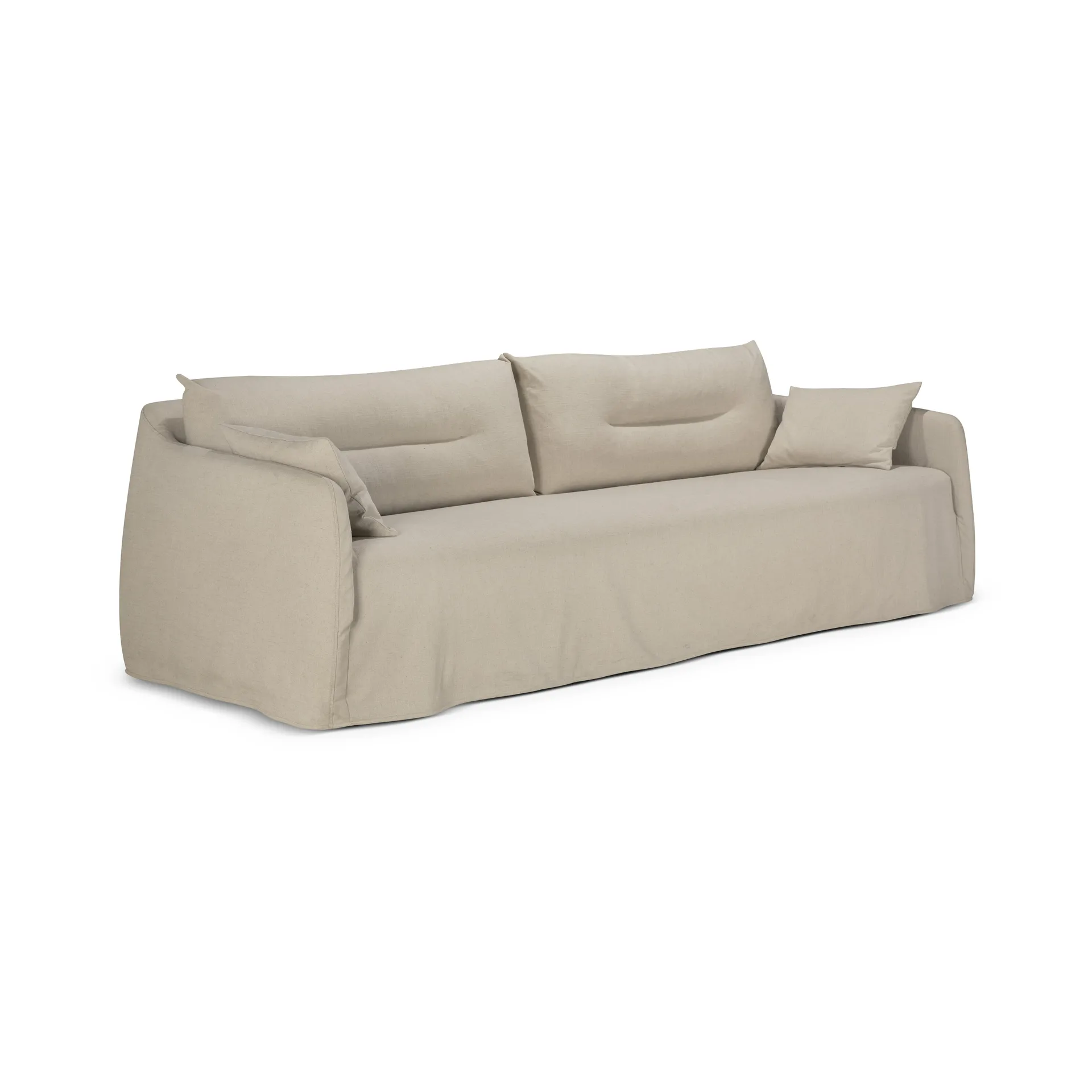 Weave soffa avtagbar klädsel, Bone, 3-sits Ethnicraft