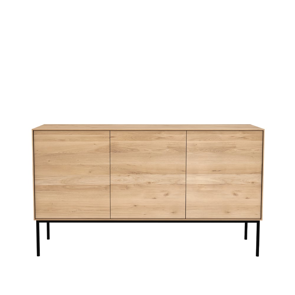Ethnicraft Whitebird sideboard Ek-Metall 3 dörrar | Skandinavisk Design | Sideboards & Skänkar | Beige