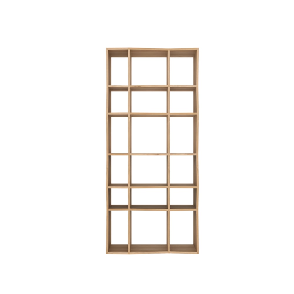 Ethnicraft Z hylla Oak wax oil small 207x93 cm | Skandinavisk Design | Hyllor & Hyllsystem | Beige