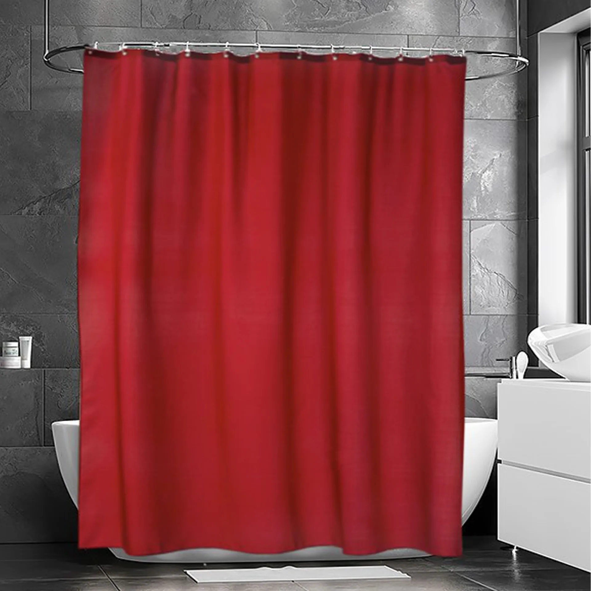 Match duschdraperi, röd Etol Design