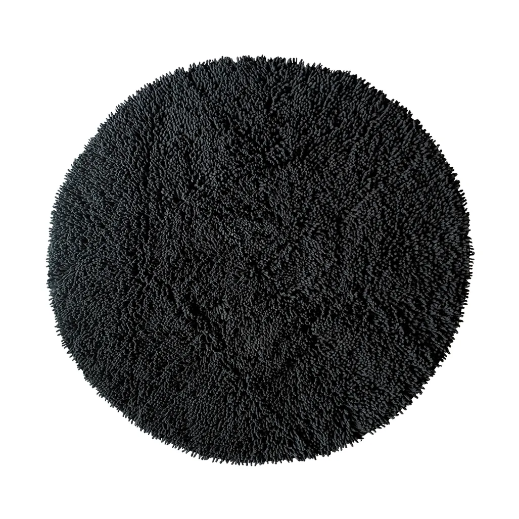Etol Design Rasta matta rund Ø120 cm Svart