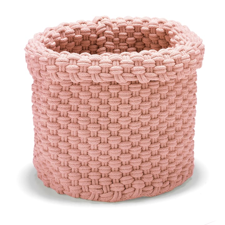 Rope förvaringskorg stor - Dusty pink - ETOL Design