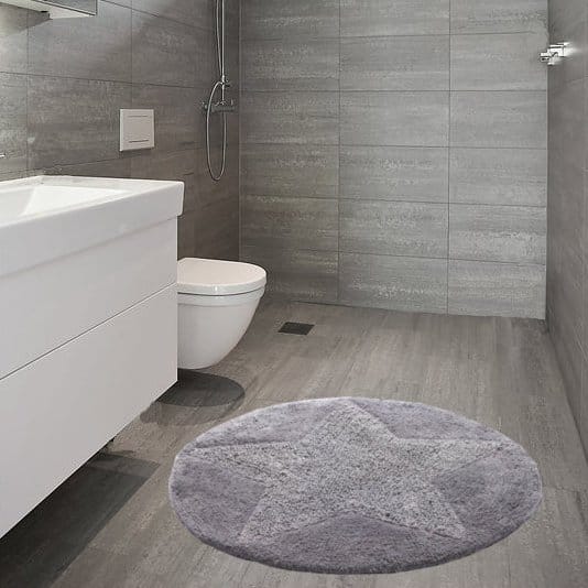 Star matta rund, grafitgrå Etol Design