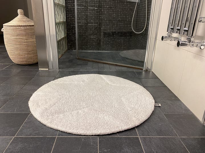 Star matta rund, vit Etol Design