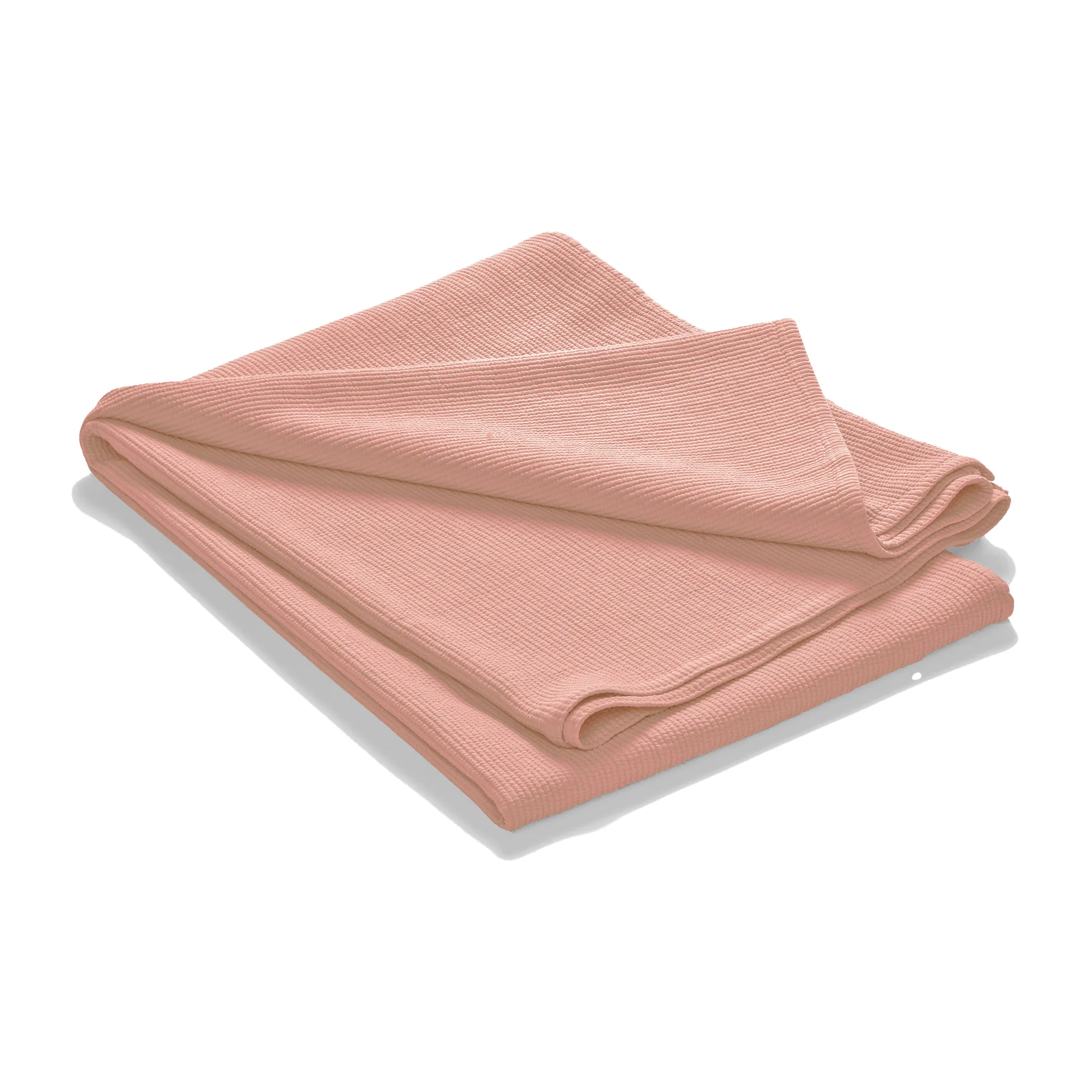 Stripe överkast stentvättat bomull 180x260, Dusty rose Etol Design