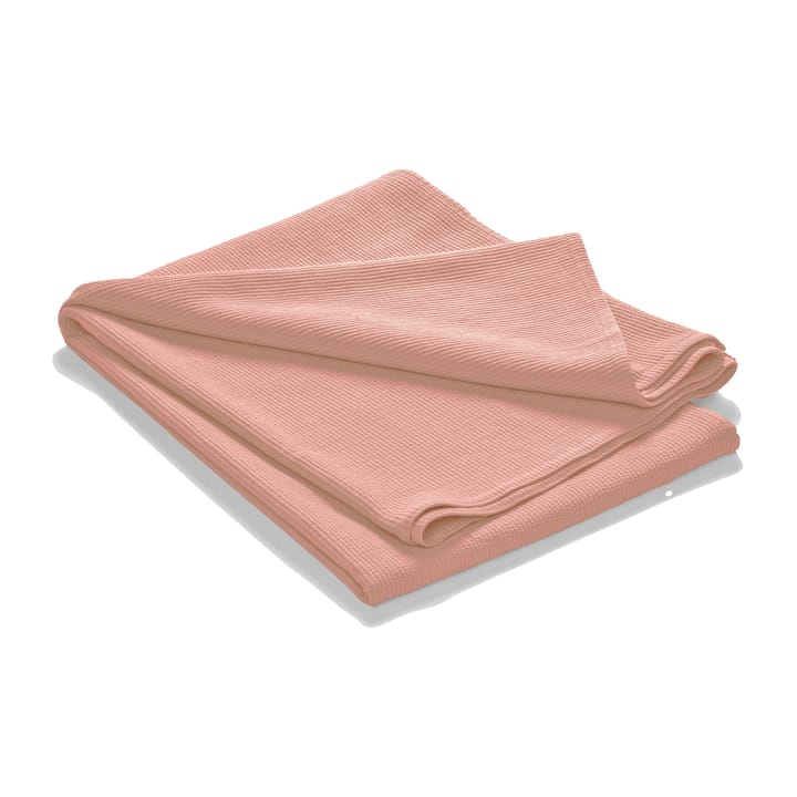 Stripe överkast stentvättat bomull 180x260 - Dusty rose - ETOL Design