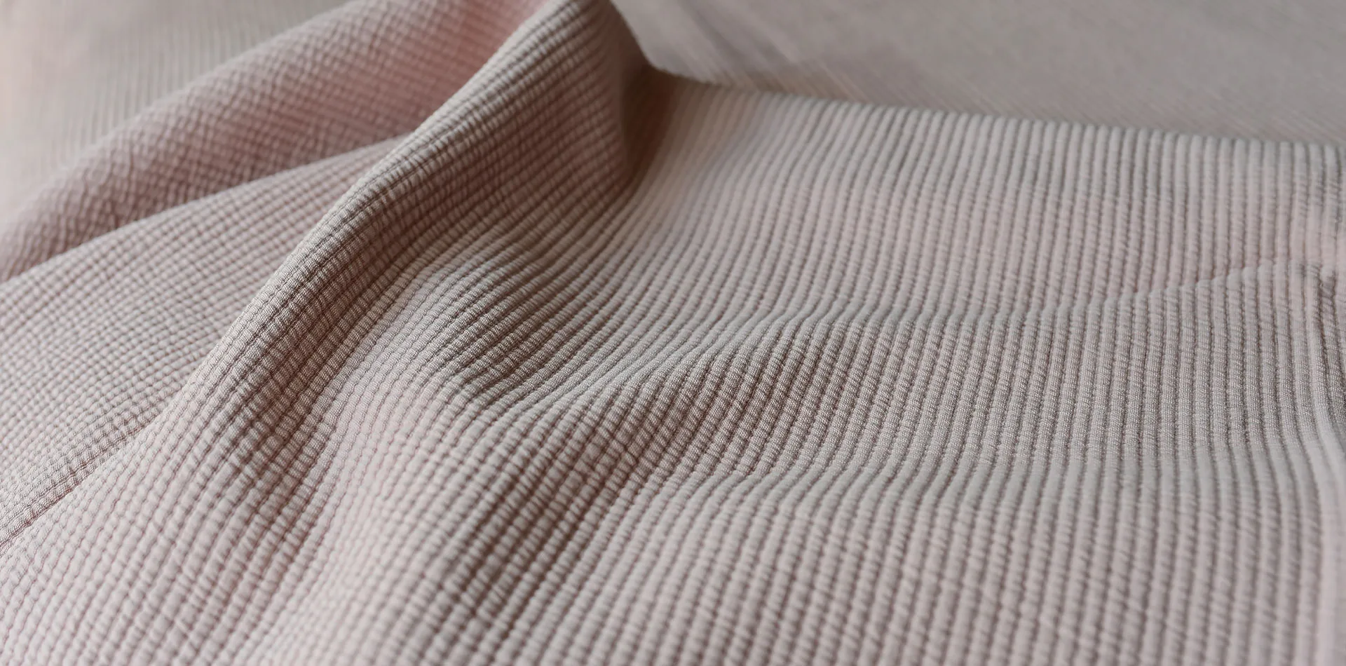 Stripe överkast stentvättat bomull 180x260, Dusty rose Etol Design