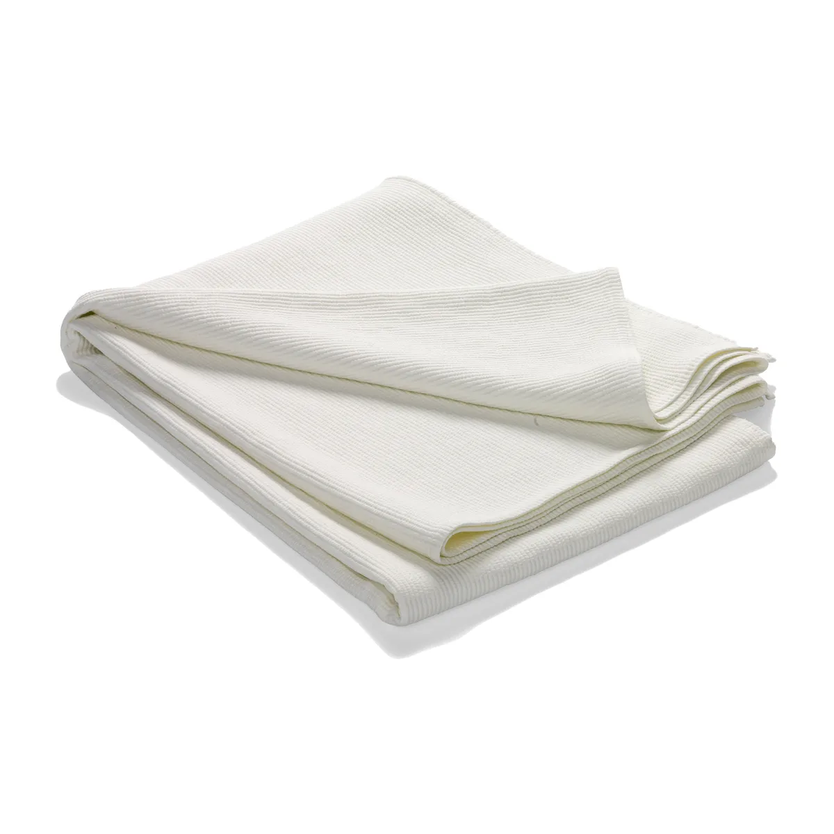 Etol Design Stripe överkast stentvättat bomull 260x260 Offwhite